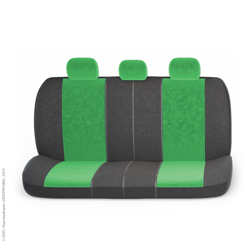 Чехлы на сиденья универсальные COMFORT COM-1105 BK/GREEN
