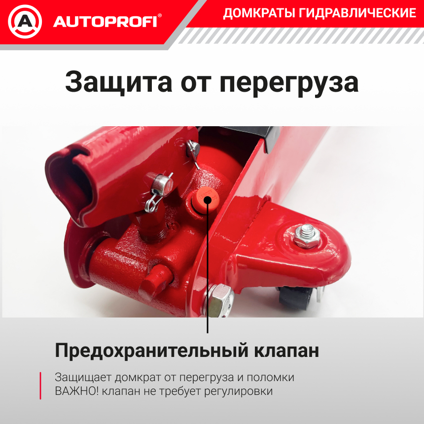 Домкрат гидравлический в кейсе (2 тонны) AUTOPROFI DP-20R K