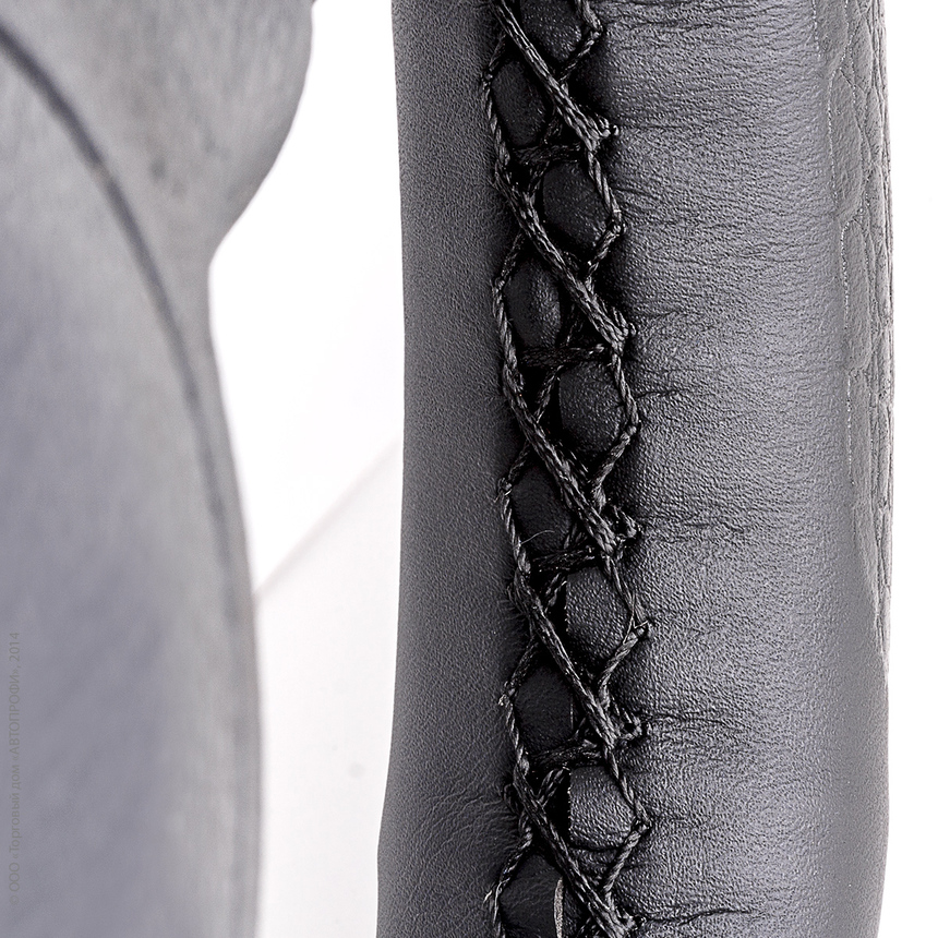 Оплётка для перетяжки руля "AUTOPROFI" SAM-300 croco BK (M)