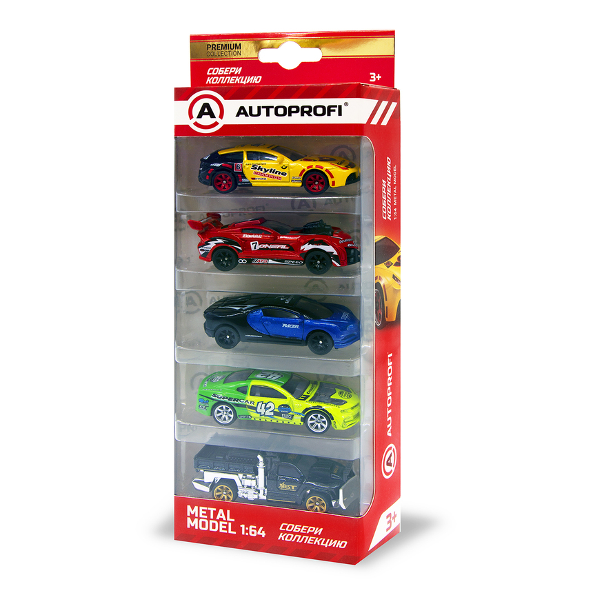 Набор коллекционных машинок 1:64 (5 шт.), в ассортименте SET-05 ASSORT Набор коллекционных машинок 1:64 (5 шт.), в ассортименте SET-05 ASSORT