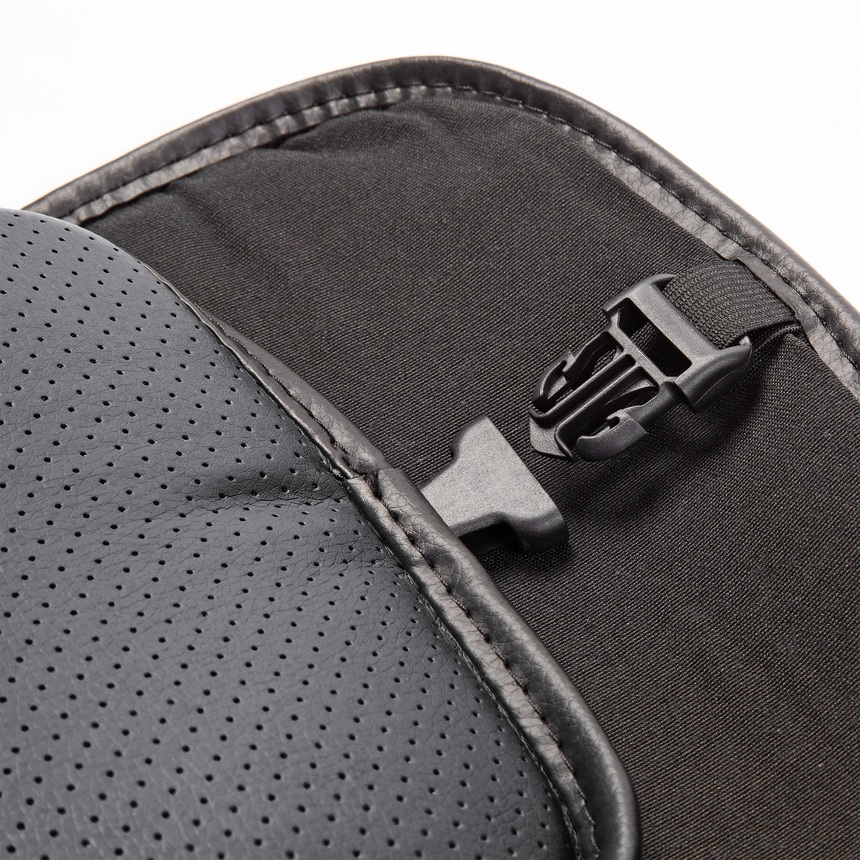 Накидка на сиденье каркасная AUTOPROFI экокожа HIT-310G BK/BK