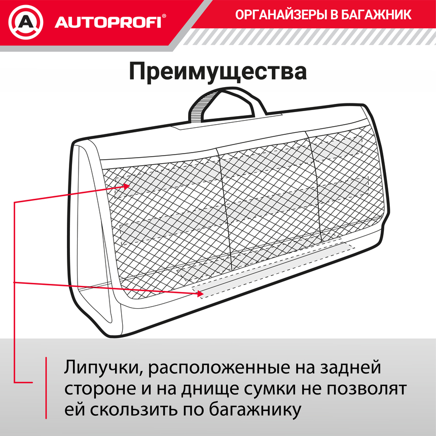 Органайзер в багажник TRAVEL ORG-20 BK