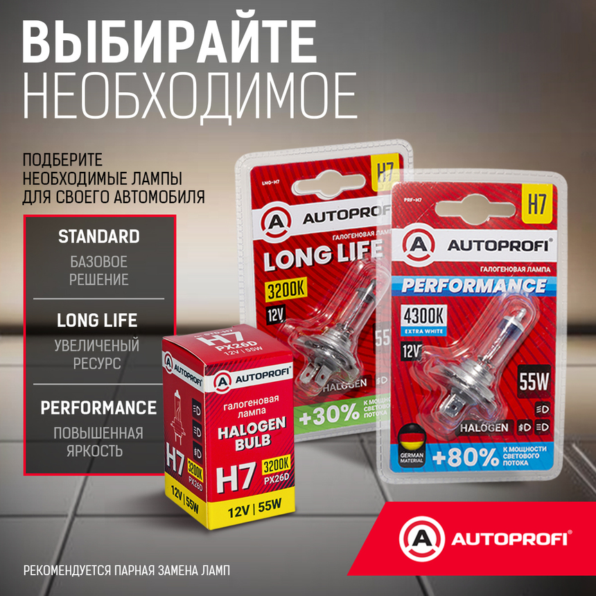 Лампа галогенная STD-H7