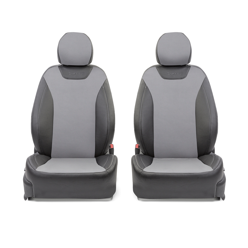 Чехлы на сиденья модельные экокожа KIA Ceed-2 (2012+) CED-2Ht(12+)40-60 G BK/D.GY