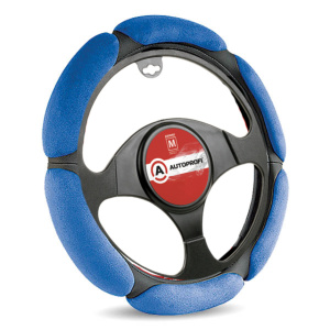 Спонжевая оплетка руля "6 подушек", поролон 2 см. с памятью SP-5026 BK/BL (M) Спонжевая оплетка руля "6 подушек", поролон 2 см. с памятью SP-5026 BK/BL (M)