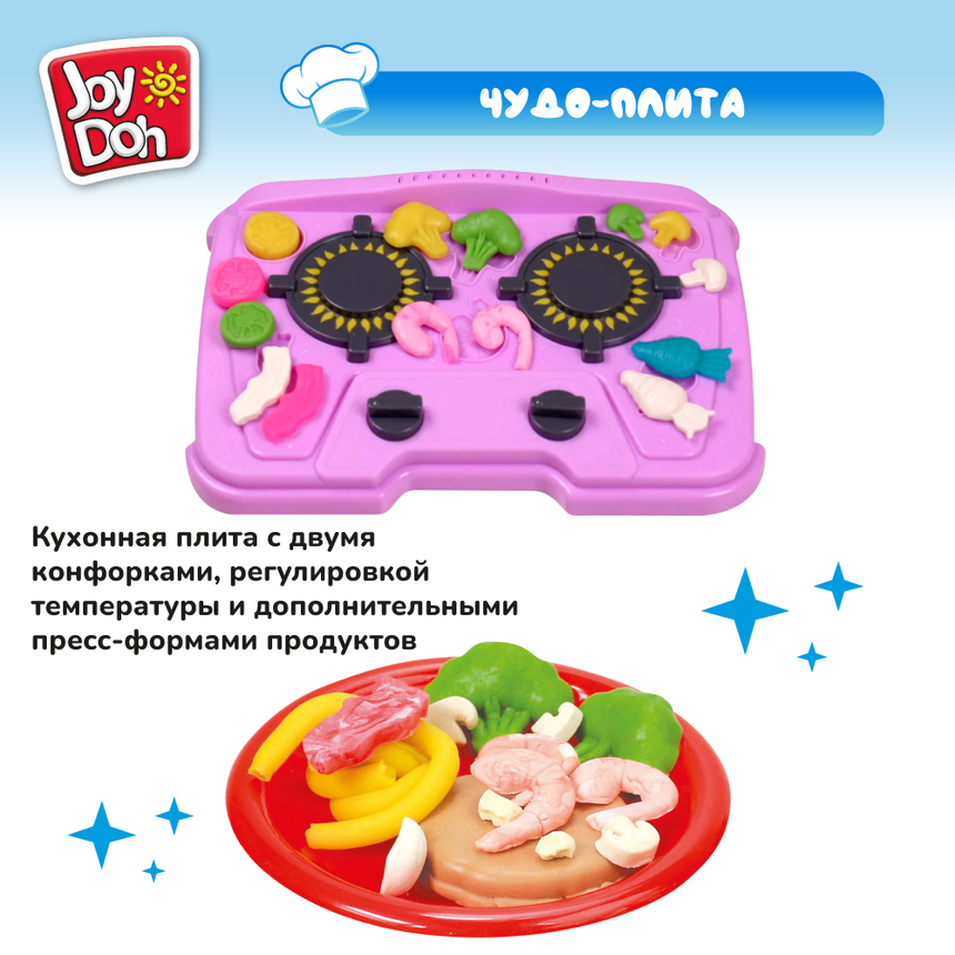 Масса для лепки Joy-Doh, набор МЕГА КУХНЯ KITC-560 pot