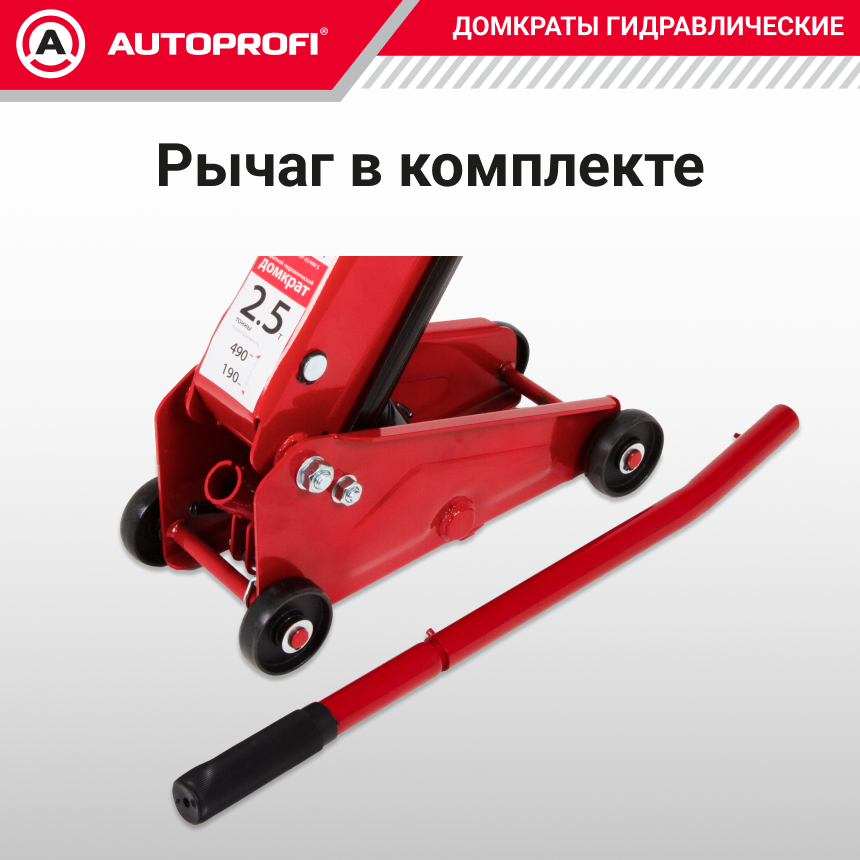 Домкрат гидравлический в кейсе (2,5 тонны) AUTOPROFI DP-25/490 S