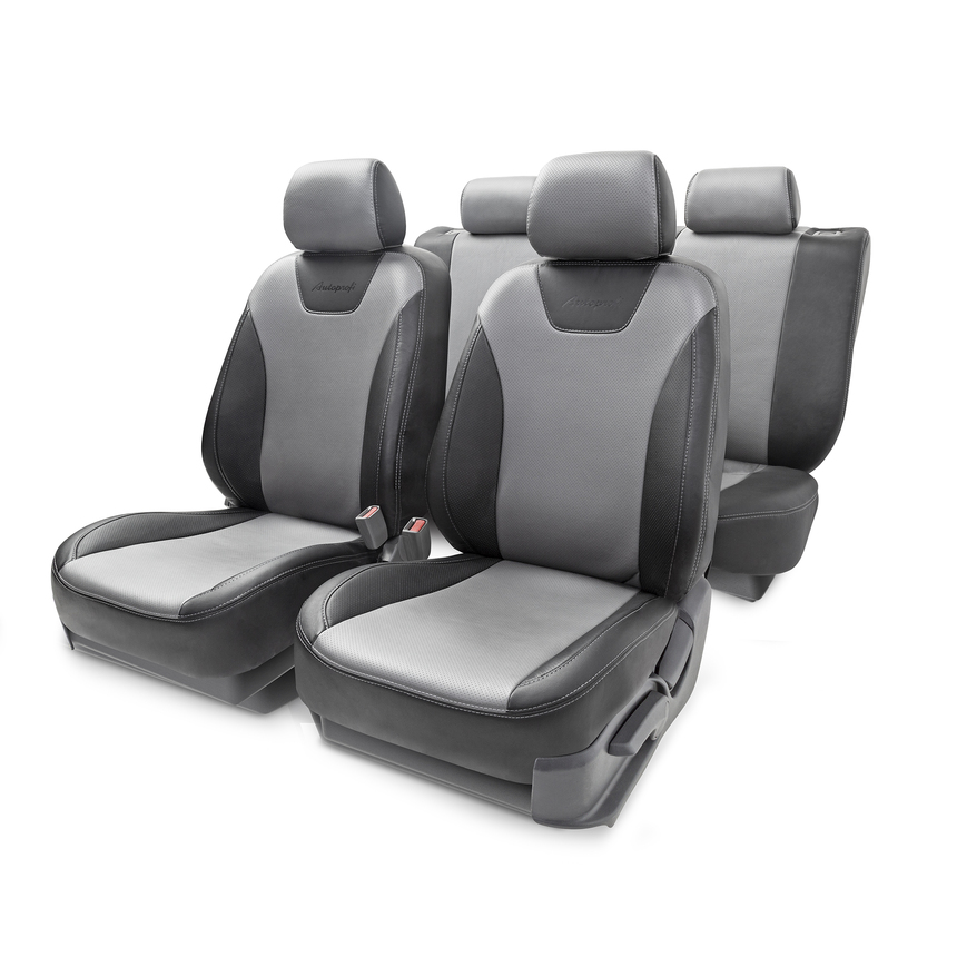Чехлы на сиденья модельные экокожа CHEVROLET LACETTI, RAVON GENTRA (2004+) LCT-1Sd(04+)40-60 G BK/D.GY