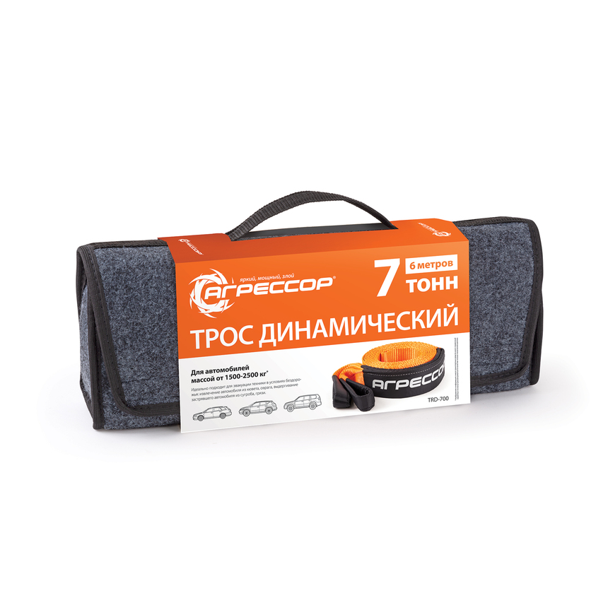купить Трос динамический АГРЕССОР 7 т., 6 х 0,07 м. TRD-700 Трос динамический АГРЕССОР 7 т., 6 х 0,07 м. TRD-700