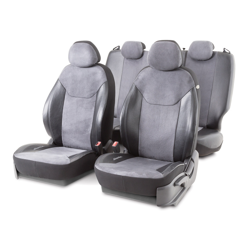 Чехлы на сиденья универсальные DIN-1505GA BK/D.GY