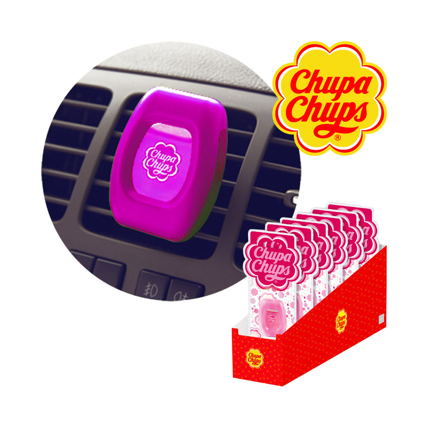 Ароматизатор воздуха "Chupa Chups" на дефлектор (Клубника со сливками) CHP402