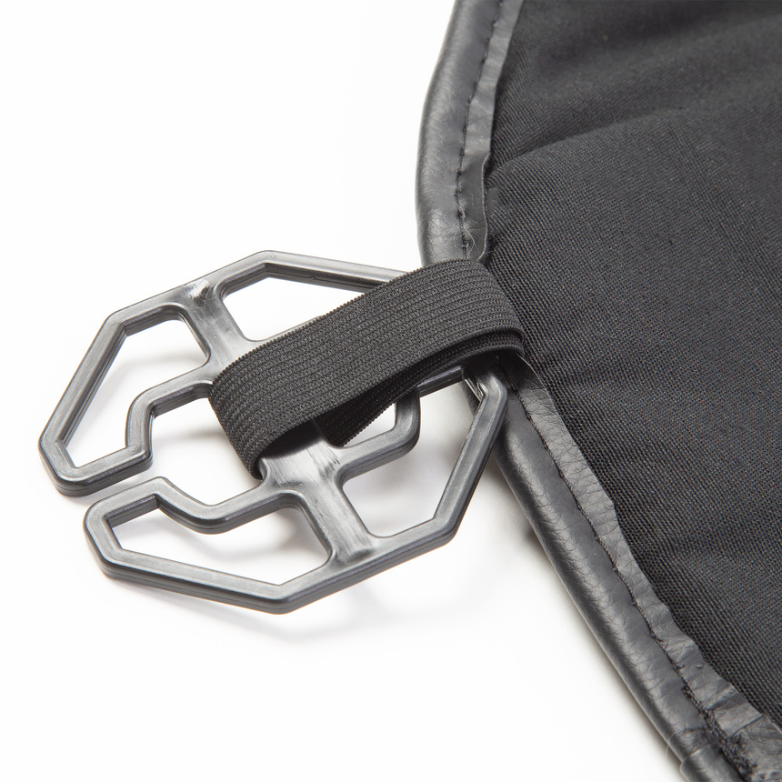 Накидка на сиденье каркасная AUTOPROFI экокожа HIT-310G BK/BL