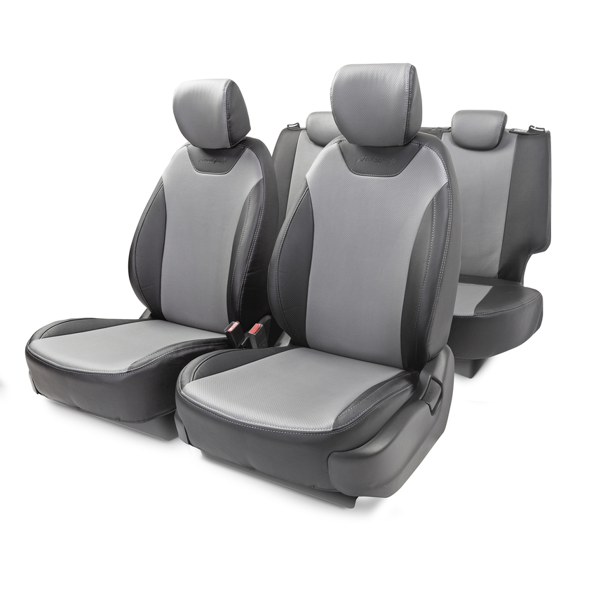 Чехлы на сиденья модельные экокожа HYUNDAI CRETA-1 (2016+) CRE-1SV(16+)40-60 G BK/D.GY