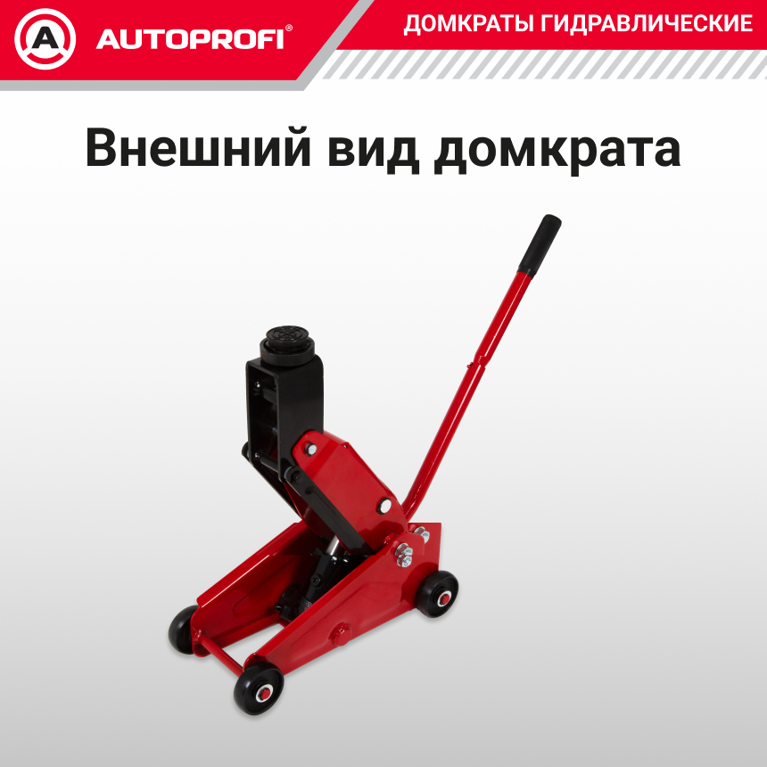 Домкрат гидравлический в кейсе (2,5 тонны) AUTOPROFI DP-25/490 S