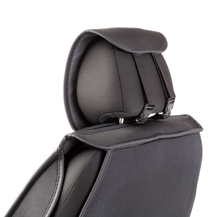Каркасные накидки на передние сиденья "Car Performance", 2 шт., fiberflax CUS-2062 BK/GY