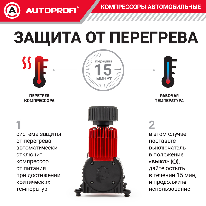 Компрессор воздушный AUTOPROFI, 35 л./мин., серия "АКМ"  AKM-35