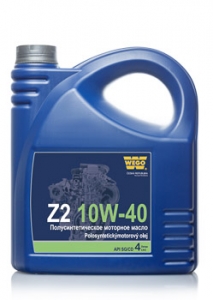 Моторное полусинтетическое масло WEGO универсальное, всесезонное WEGO Z2 10W-40 API SG/CD 4 л.