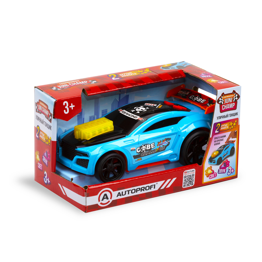 Машина JUNI CHAMP Уличный гонщик, 18 см  JU-018/RACE SKY