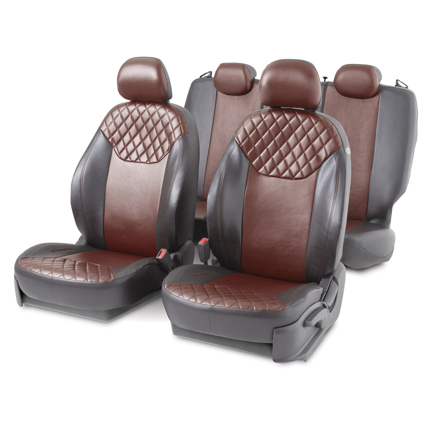 Чехлы на сиденья универсальные DIN-1505GF BK/BR