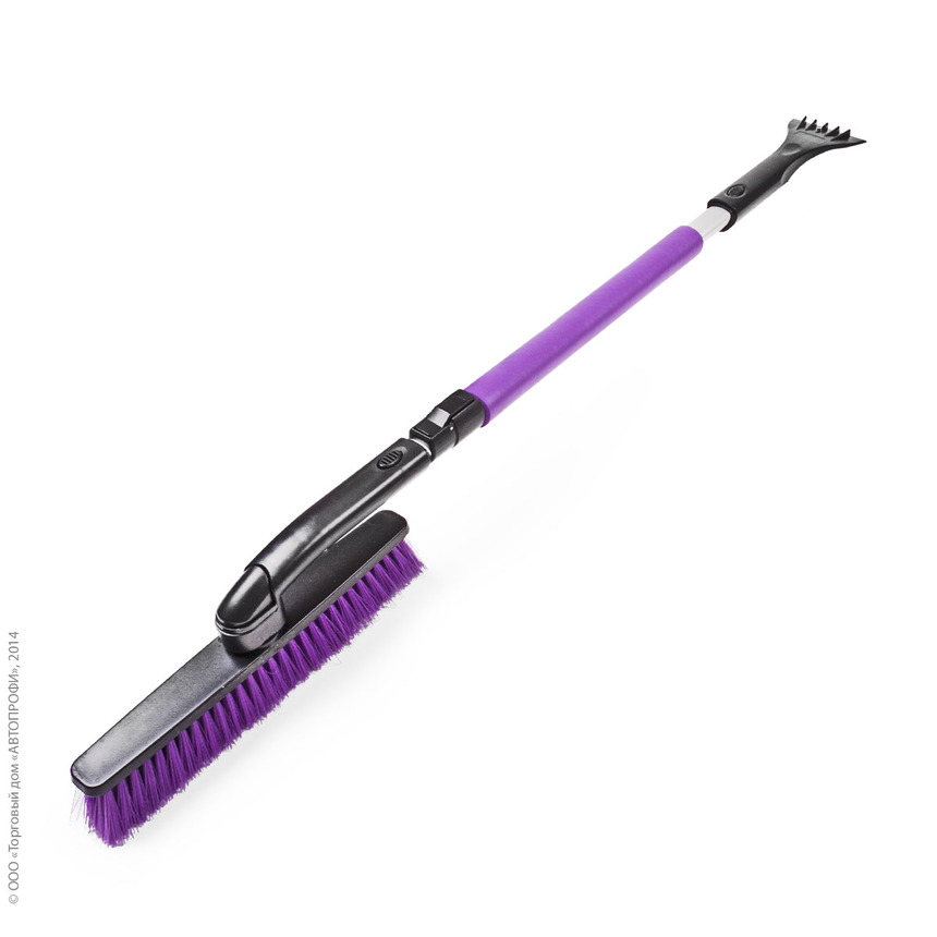 Щетка для снега "AUTOPROFI" SB-1461 BK/VIOLET