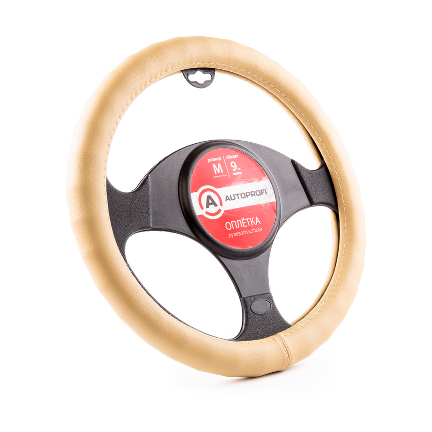 Оплётка руля AUTOPROFI из экокожи AP-1911 BE (M) Оплётка руля AUTOPROFI из экокожи AP-1911 BE (M)