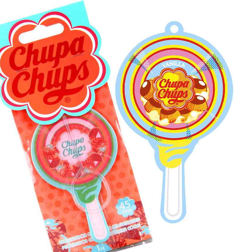 Ароматизатор воздуха "Chupa Chups" подвесной (Клубника со сливками) CHP700