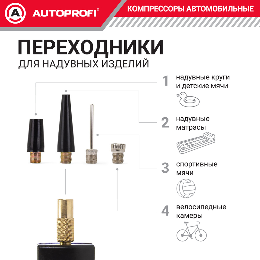 Компрессор воздушный AUTOPROFI, 65 л./мин. AK-65