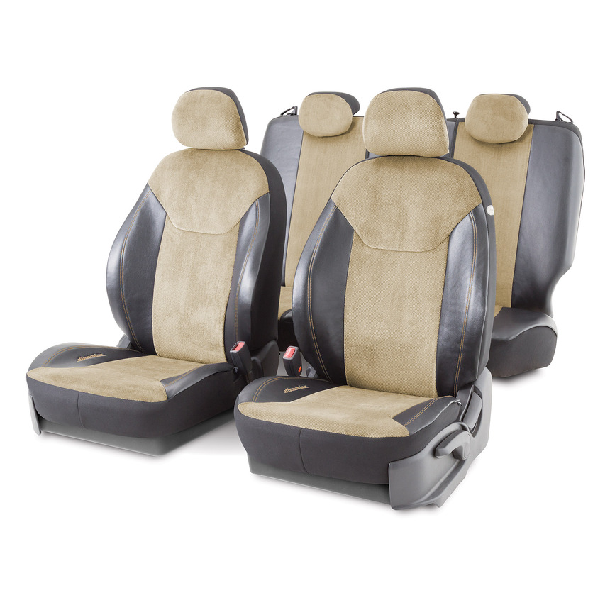 Чехлы на сиденья универсальные DIN-1505GK BK/BE