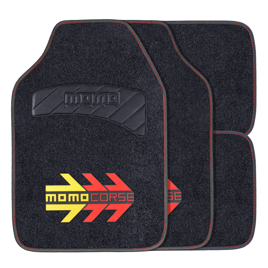 Коврики автомобильные "MOMO", серия "MOMO CORSE" MOMO-404 BK