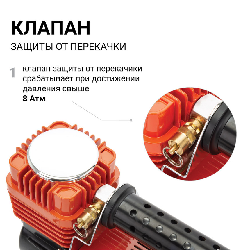 Компрессор автомобильный 160 л./мин. "АГРЕССОР" AGR-160