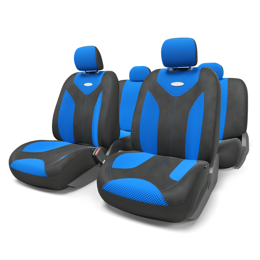 Чехлы на сиденья универсальные MATRIX MTX-1105 BK/BL (M)