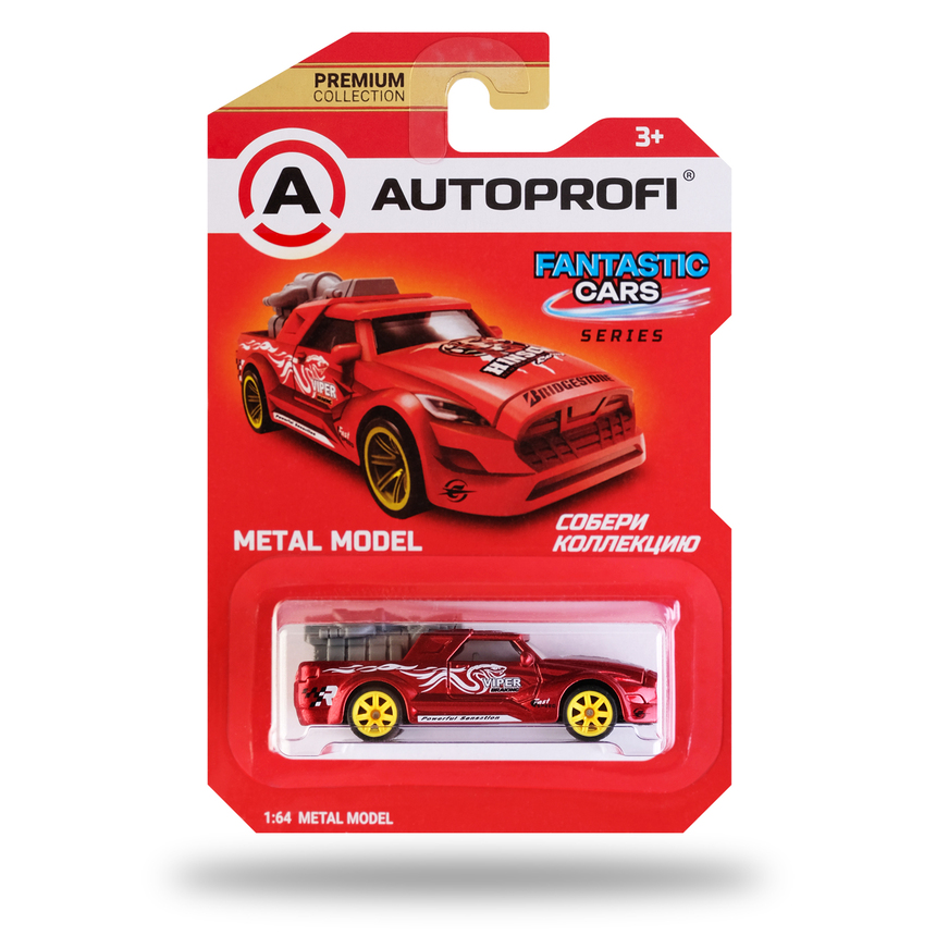 Машинка коллекционная 1:64, Серия FANTASTIC CARS, FAN-002 FAN-003 RD