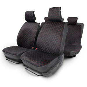 Каркасные накидки на весь салон автомобиля CarPerformance, 5 шт. CUS-2015 BK/RD