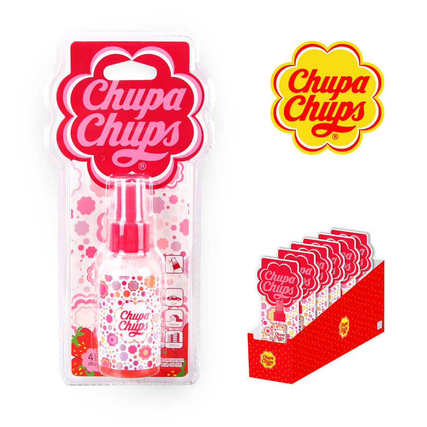 Ароматизатор воздуха "Chupa Chups" спрей (Клубника со сливками) CHP202