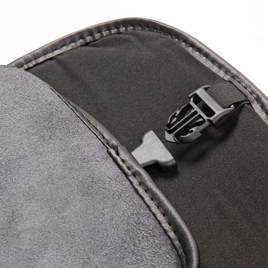 Накидки на сиденья каркасные AUTOPROFI экокожа/алькантара HIT-1110A BK/D.GY