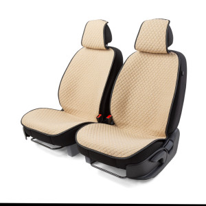 Накидки на передние сиденья "Car Performance", 2 шт., fiberflax CUS-1052 BE/BE