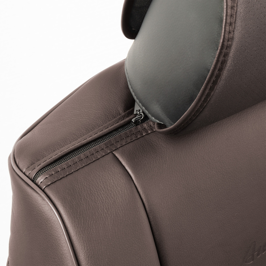 Накидки на сиденья каркасные AUTOPROFI экокожа/алькантара HIT-1110A BR/BR