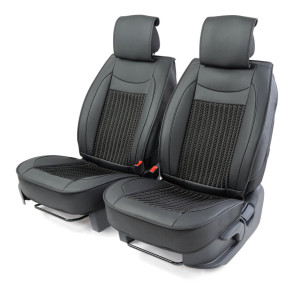 Каркасные накидки на передние сиденья "Car Performance", 2 шт., экокожа CUS-2072 BK/BK