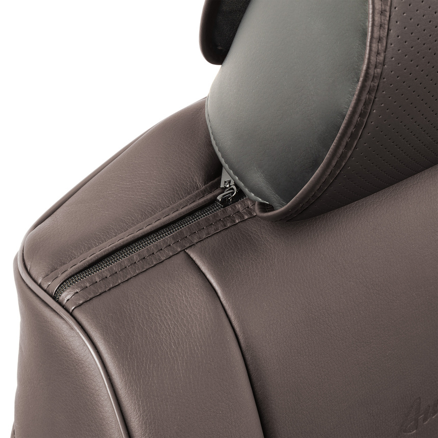 Накидка на сиденье каркасная AUTOPROFI экокожа HIT-310G BR/BR