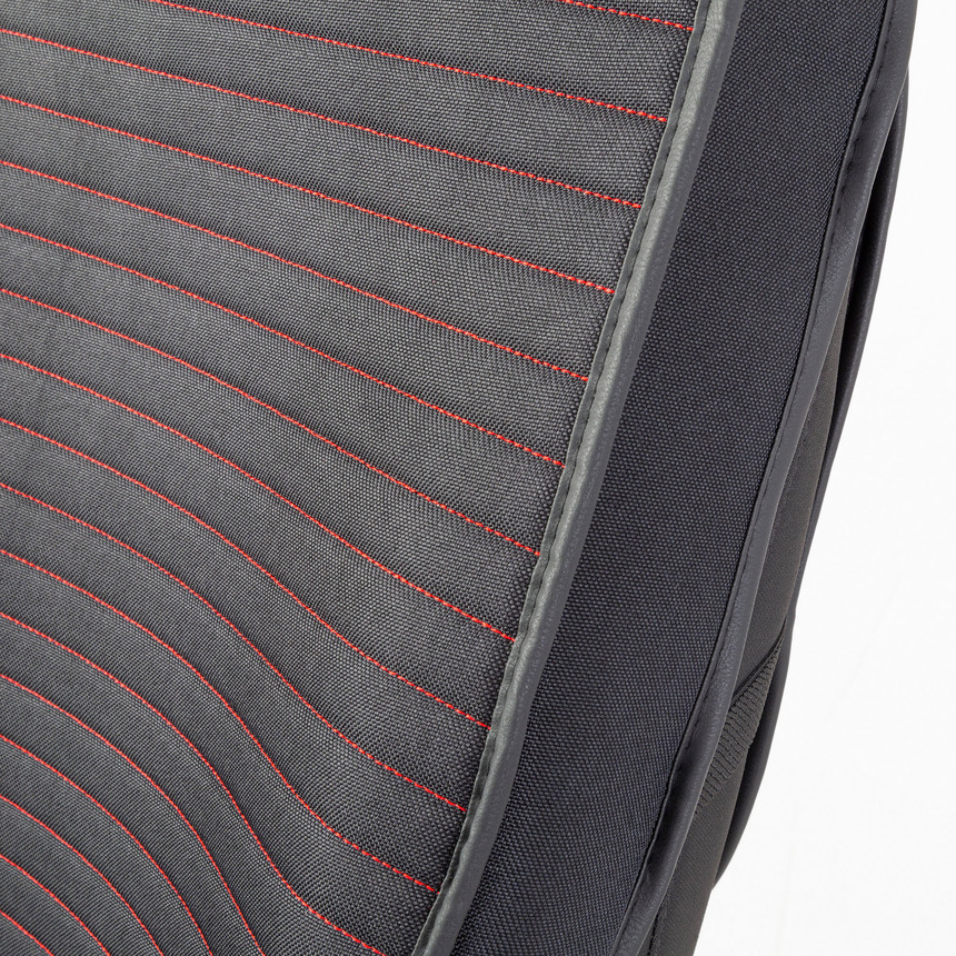 Каркасные накидки на передние сиденья "Car Performance", 2 шт., fiberflax CUS-2022 BK/RD Каркасные накидки на передние сиденья "Car Performance", 2 шт., fiberflax CUS-2022 BK/RD