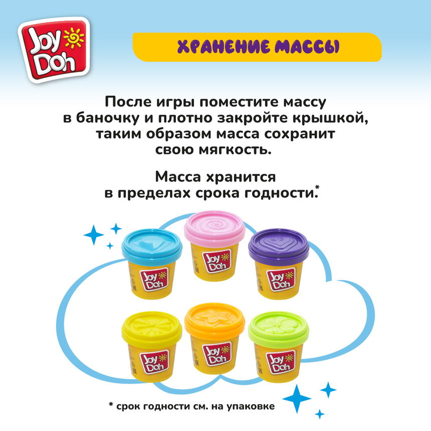 Масса для лепки Joy-Doh, 1 баночка (112 г) на дисплее POT-01/112 PDQ