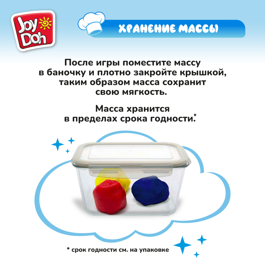Масса для лепки Joy-Doh, набор ВЕСЕЛАЯ ЗАКУСОЧНАЯ SNAK-60 bag
