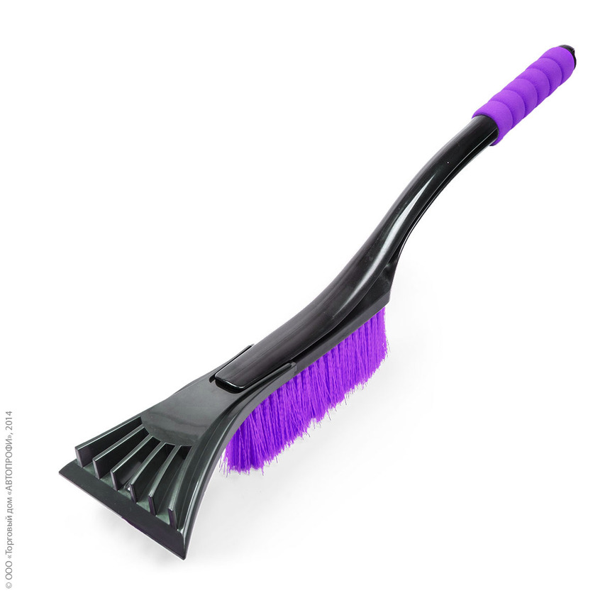 Щетка для снега "AUTOPROFI" SB-1444 BK/VIOLET
