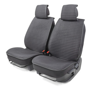 Каркасные накидки на передние сиденья "Car Performance", 2 шт., fiberflax CUS-2022 BK/GY