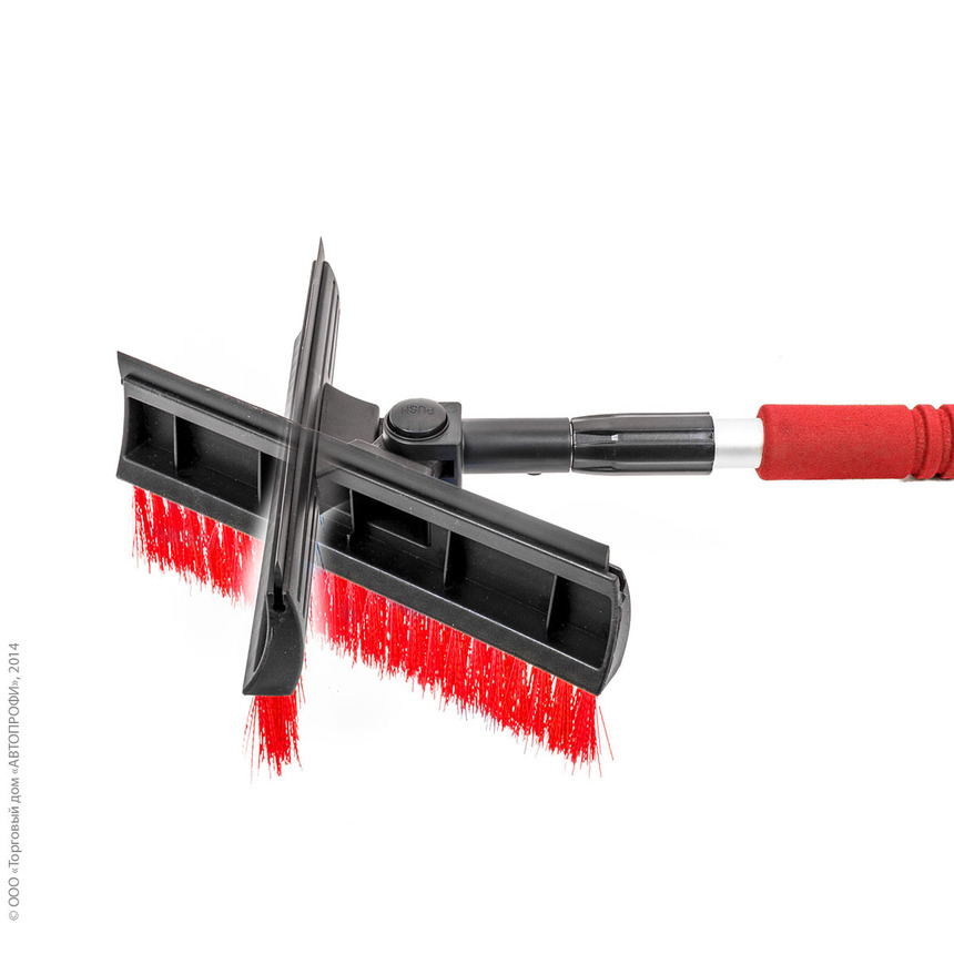 Щетка для снега "AUTOPROFI" SB-1459 BK/RD