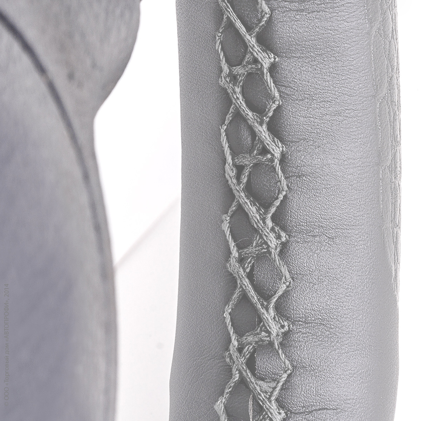 Оплётка для перетяжки руля "AUTOPROFI" SAM-300 croco GY (M)