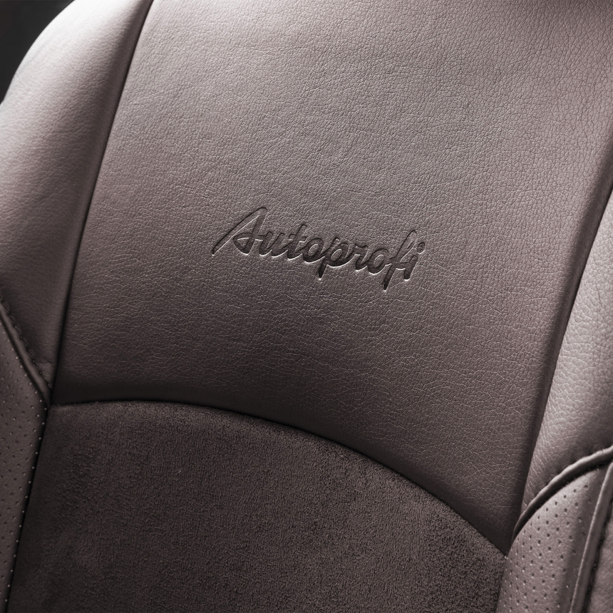 Накидки на сиденья каркасные AUTOPROFI экокожа/алькантара HIT-1110A BR/BR