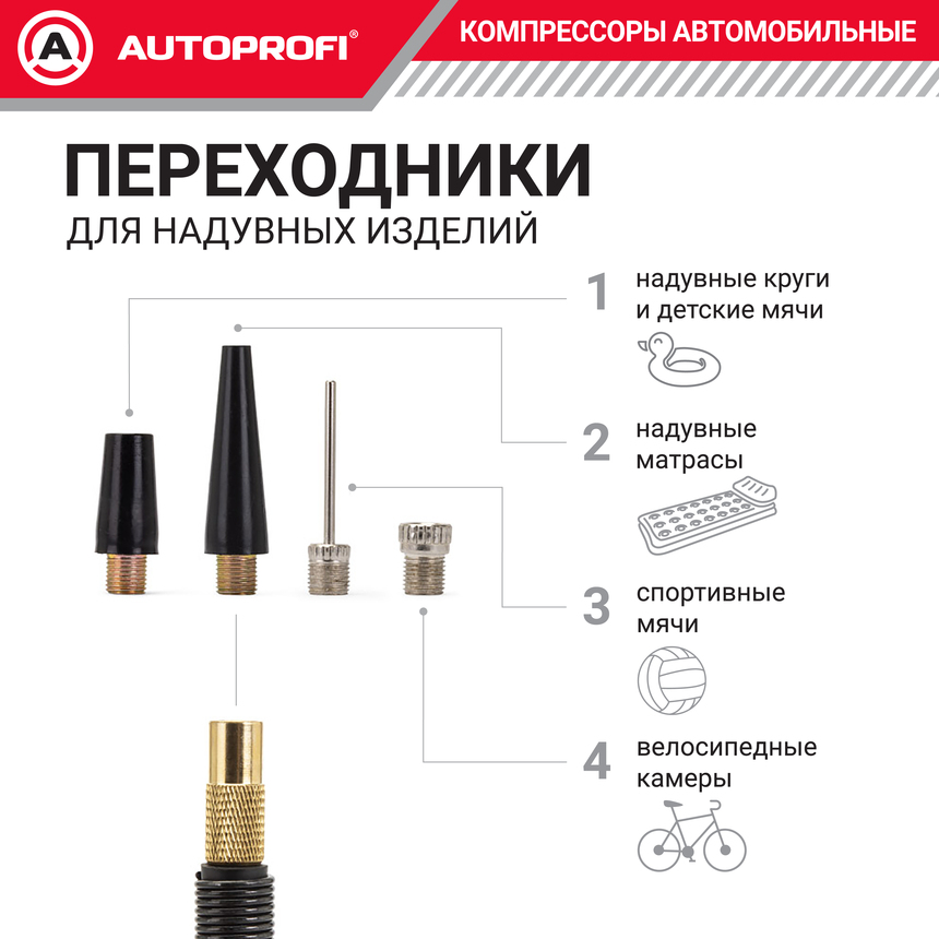 Компрессор воздушный AUTOPROFI,  35 л./мин. AK-35