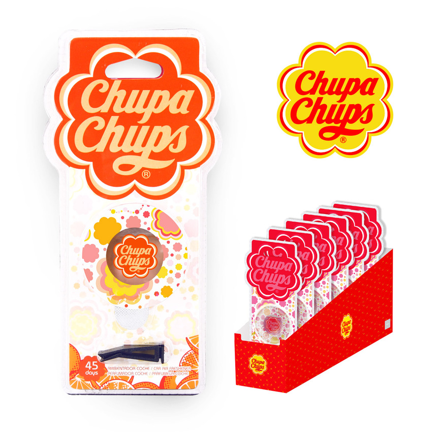 Ароматизатор воздуха "Chupa Chups" на дефлектор (Апельсин) CHP803