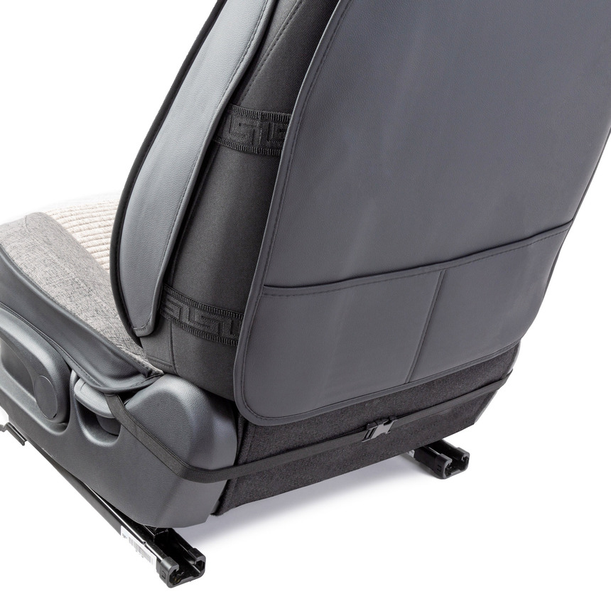 Каркасные 3D накидки на передние сиденья "Car Performance", 2 шт., fiberflax CUS-3024 D.GY/L.GY